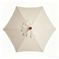 Parasol de jardin en alliage à 6 baleines, grand modèle cantilever, avec auvent remplaçable UPF 50+, idéal pour balcon et café en extérieur