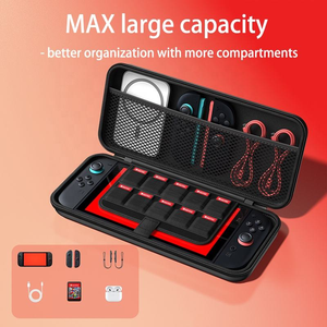Estuche <span class=keywords><strong>de</strong></span> Transporte Rígido <span class=keywords><strong>de</strong></span> EVA y PU BJBT en Stock con 10 Ranuras para Tarjetas para Accesorios <span class=keywords><strong>de</strong></span> Juego <span class=keywords><strong>Nintendo</strong></span> Switch 2 OLED - Product Image 2