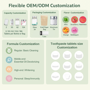 Comprimés de <span class=keywords><strong>dentifrice</strong></span> à base de thym, soin buccal naturel, anti-inflammatoire, 62 comprimés, avec logo personnalisé - Product Image 4