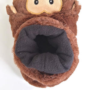 Pantoufles en peluche respirantes et chaudes en lin rembourrées de graines de lin chauffées au <span class=keywords><strong>micro</strong></span>-<span class=keywords><strong>ondes</strong></span> pour enfants et adultes, motif singe animal, automne-hiver - Product Image 4
