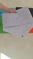 Sac à documents en feutre en gros - Conception à bouton-pression A4, pochette promotionnelle pour affaires et rangement de mahjong