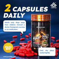 Capsules d'extrait de Maca noire du fabricant direct avec L-Arginine pour le soutien quotidien de l'endurance et de la force chez les hommes actifs, 90 unités