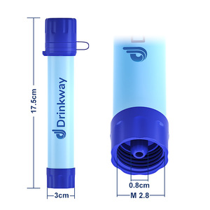Paille filtrante personnelle Gliway, filtration portable pour l'extérieur, équipement de survie d'urgence, solutions pour l'eau, équipement tactique - Product Image 2