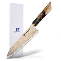 Nouveaux arrivages de couteaux Damas de cuisine professionnels durables Couteau couperet de boucher de chef japonais