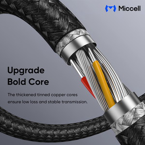Câble USB C vers USB A Miccell avec charge rapide 2.4A et design tressé, comme un câble de données durable <span class=keywords><strong>pour</strong></span> les téléphones et les montres - Product Image 3