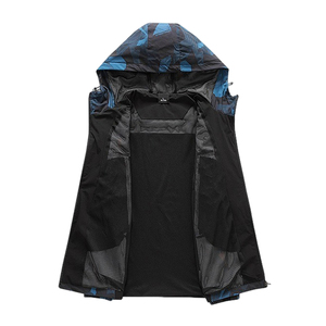 2025 <span class=keywords><strong>Ner</strong></span> llegada de secado rápido a prueba de viento al aire libre Casual con capucha prendas de vestir exteriores para hombres primavera y otoño chaqueta de senderismo ligera - Product Image 3