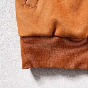 Chaqueta Bomber de Gamuza para Hombre al por Mayor, Ropa Exterior Informal Retro Adecuada para Uso Diario, Estilo Urbano y Actividades al Aire Libre - Product Image 5