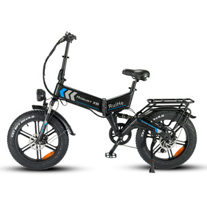 Bicicleta eléctrica de neumático grueso plegable Ruihe X8 20 pulgadas 250W 500W 1000W ebike plegable e-bike batería oculta - Product Image 1