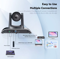 Tenveo VHD3H PTZ Streaming-Kamera mit KI-Tracking, 1080P, 3-fach Optischer Zoom, USB/HDMI 114 °   Weitwinkel-Livestreaming-PTZ-Kamera