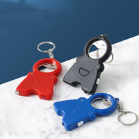 Vente chaude lumière LED lampe de poche ouvre-bouteille porte-clés Logo personnalisé multifonction ruban à mesurer porte-clés cadeau promotionnel