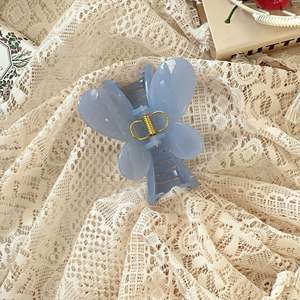 Pinces à cheveux papillon creuses en acétate de haute qualité pour femmes, élégantes, colorées, 8 cm, grandes pinces à griffes, accessoires pour cheveux - Product Image 4