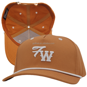 Casquettes OEM Orange à 5 panneaux, séchage rapide, imperméables, avec fermeture snapback, logo brodé personnalisé sur le devant, casquette de course à séchage rapide - Product Image 1