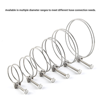 Colliers de serrage en spirale à double boulon Clips Acier inoxydable/Acier au carbone/Acier galvanisé Qualité supérieure