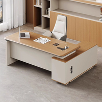 Bureau de direction moderne en MDF de qualité supérieure, mobilier de bureau de luxe, table de travail en bois, design modulaire