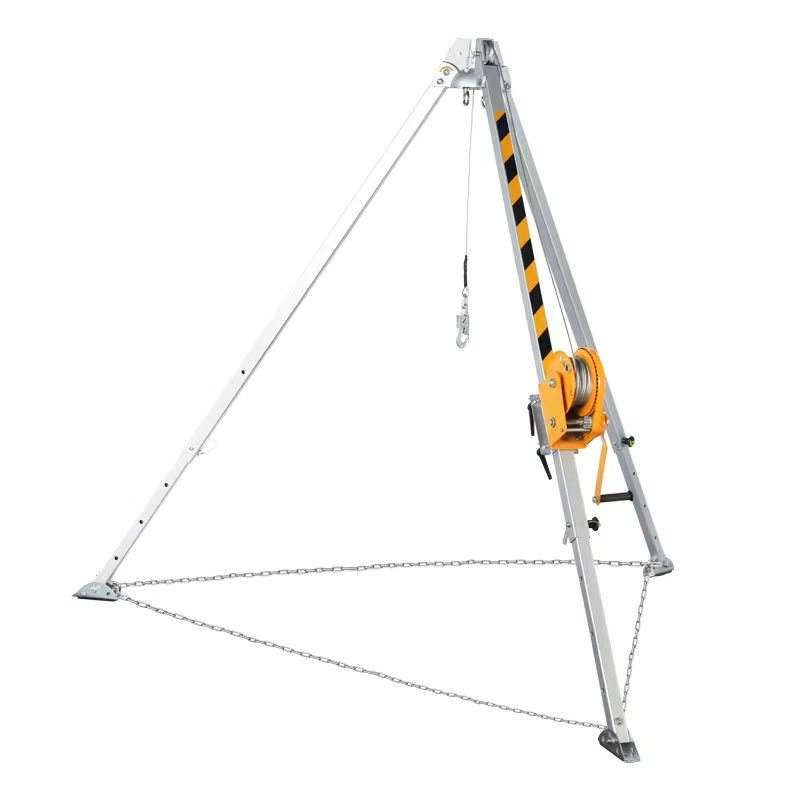 Heavy Duty 1000kg Portable Aluminum Safety Rescue Tripod with Manual ...