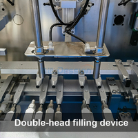 Machine de remplissage et d'emballage automatique de sachets Doypack pour détergent liquide vaisselle et lessive avec buse de remplissage