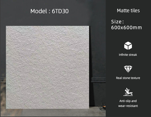 Fornitura di fabbrica moderna Foshan ceramica opaca piastrelle antiche in marmo modello pavimento in pietra struttura Carreaux materiali da costruzione Piso - Product Image 3