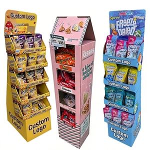 FCS Kraftkarton Biologisch afbreekbare Pop-up Verkoopdisplay voor Candy Bar/ Chips/ Snacks/ Chocolade/ Koekjes - Product Image 1