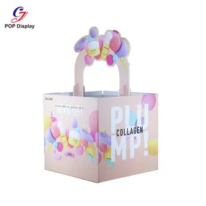 FoShan Factory Custom Brand Cardboard Dump Bin Display Supermarket Promotion Marketing Paper Display Carton For Cream Cosmetic