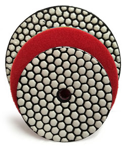 5英寸125毫米干抛光垫大理石树脂抛光垫花岗岩柔性抛光垫 - Product Image 4