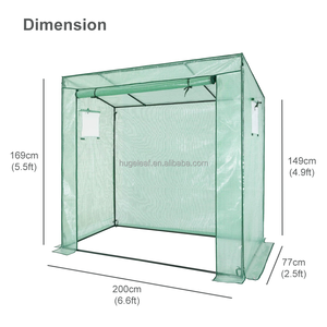 Invernadero Portátil de Acero HUGELEAF, Moderno, Metálico, Tipo Túnel, con Puerta Enrollable, para Cultivo de Vegetales en Invierno al Aire Libre - Product Image 2