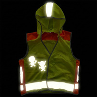 Veste réfléchissante de sécurité pour enfants à LED, veste réfléchissante pour enfants, veste de chantier haute visibilité, veste pour enfants, photo d'enfant, personnalisable avec logo