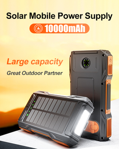 Mini Banco de Energía Solar Impermeable de 10000mAh con Manivela, Entrada y Salida Tipo C, Cargador de Emergencia Portátil para Exteriores - Product Image 5