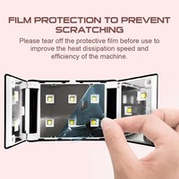 OEM Portable Rechargeable 36W Mini Photothérapie Lampe UV Pliable Manucure Sèche-Ongles Instrument Alimentation Électrique