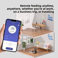 Distributeur automatique de croquettes pour animaux de compagnie 4,2 L avec WiFi, trémie scellée, grande ouverture de distribution et batterie de secours pour programmes OEM/ODM de fournitures pour animaux de compagnie