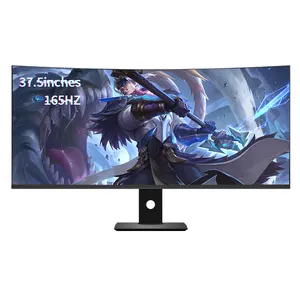 37.5-Inch Curved 4K HDR600 165Hz Refresh Rate Gaming Monitor with Built-In Speaker Tabletop LCD Monitor Can Be Raised Low