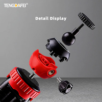 TENGDAFEI Trépied universel pour téléphone et appareil photo TikTok Live, rotation à 360 degrés, réglable, mini, portable, anti-traces de doigts, en carbone