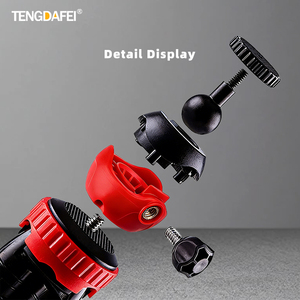 TENGDAFEI Trépied universel pour téléphone et appareil photo TikTok Live, rotation à 360 degrés, réglable, mini, portable, anti-traces de doigts, en carbone - Product Image 3
