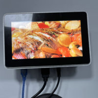 7 pouces Ultra-mince 1024x600 TFT LCD voiture écran tactile capacitif rétro-éclairage LED HD 1000nits moniteur LCD centres commerciaux
