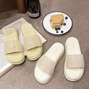 2023 Style chaud bonne Texture délicate plage tongs antidérapant Couple sandales Eva maison pantoufles pour dames - Product Image 3