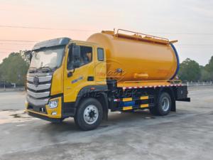 รถดูดสิ่งปฏิกูล FOTON ขนาด 13000 ลิตร แยกส่วนบรรทุกน้ำสะอาด 4 ลูกบาศก์เมตร และถังน้ำเสีย 9 ลูกบาศก์เมตร ระบบทำงานคู่ อุปกรณ์สุขาภิบาลเทศบาล - Product Image 2
