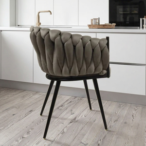 Silla de comedor de lujo de terciopelo <span class=keywords><strong>gris</strong></span> <span class=keywords><strong>oscuro</strong></span> Hotel restaurante cafetería tienda tela patas de Metal cómodas <span class=keywords><strong>sillas</strong></span> de comedor - Product Image 1
