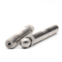 Vis à tête sphérique moletée en acier et laiton de 6 mm, fabriquées sur mesure par machine CNC