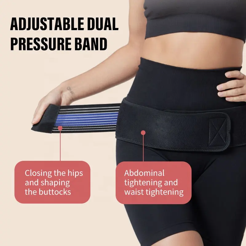 Black Color Improve Alignment Si Joint Belt Provides Lower Back Support Pelvis Brace for Women and Men