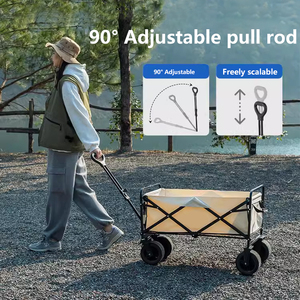 Chariot de Jardin Pliant Portable pour Plage, Pêche, Camping, Shopping et Bagages à Main - Product Image 4