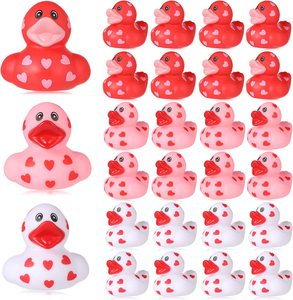 Ngày Valentine cao su vịt quảng cáo cao su tùy chỉnh logo dấu ấn nhựa nổi bé tắm Vịt đồ chơi Ngày Valentine vịt - Product Image 5