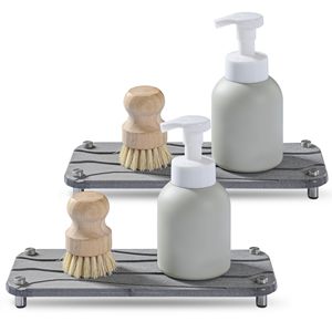 FIGOO - Organizador <span class=keywords><strong>de</strong></span> Fregadero Mayorista con Toallero, Soporte <span class=keywords><strong>de</strong></span> Esponja <span class=keywords><strong>de</strong></span> Secado Rápido, Fácil Instalación, Directo <span class=keywords><strong>de</strong></span> Fábrica - Product Image 4