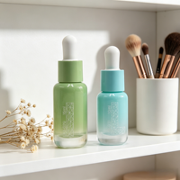 Emballage cosmétique pour soins de la peau avec flacon de toner, flacon de lotion, flacon de sérum, fabricant de flacons en verre avec compte-gouttes rechargeables