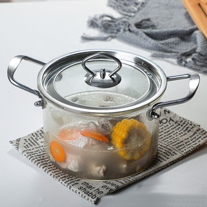Olla <span class=keywords><strong>de</strong></span> Cocina <span class=keywords><strong>de</strong></span> <span class=keywords><strong>Vidrio</strong></span> Transparente <span class=keywords><strong>de</strong></span> Borosilicato <span class=keywords><strong>para</strong></span> Estufa <span class=keywords><strong>de</strong></span> Gas, Eléctrica y Cerámica - Product Image 5