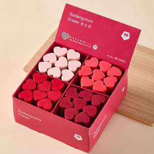 Sevgililer Günü Kalp Şeklinde Karikatür Yaratıcı Kalem Silgisi İlkokul Öğrencileri İçin İz Bırakmaz ECO PVC Sanat Aşk - Product Image 4