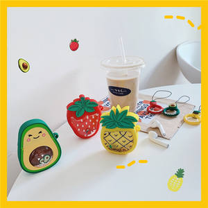 Sables mouvants Fraise D'<span class=keywords><strong>avocat</strong></span> Étui TPU 3D Bracelet Écouteur Housse pour Apple <span class=keywords><strong>AirPods</strong></span> 1 2 Type Universel - Product Image 5