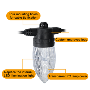 Guirnalda de <span class=keywords><strong>Luces</strong></span> LED RGBW para Exteriores, Navidad, DC24 36V, IP65, Impermeables, con Sincronización Musical, para Decoración de Patio y Jardín - Product Image 2