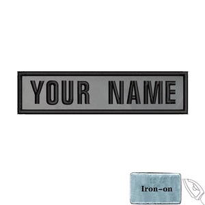 Chuyên nghiệp dệt Chevron các bản vá lỗi 10cm x 25cm tùy chỉnh tên số thiết kế cho Mili tary PO Chí đồng phục an ninh - Product Image 2