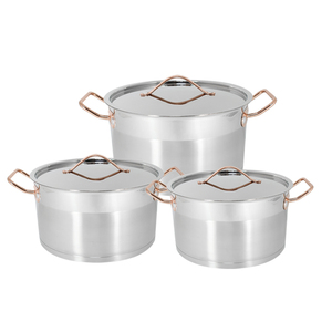 Ensemble de casseroles et poêles en acier inoxydable extensible 10 pièces, design nid d'abeille, poignées métalliques amovibles, compatible lave-vaisselle et four - Product Image 3