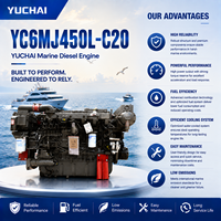 Moteur diesel marin SCDC YUCHAI série YC6MJ YC6MJ450L-C20 : Solution de puissance professionnelle pour les navires de transport maritime