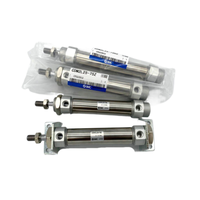 Nouveau cylindre miniature CDM2B32/40 d'origine, cylindre en acier inoxydable à double action, alésage 20 mm, course 25/50/75 mm, actionneur pneumatique